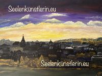 Skyline von Ansbach 60cmx80cmx3,5cm